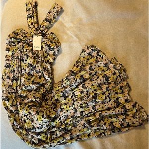 Floral Maxi Dress, X-cross Straps